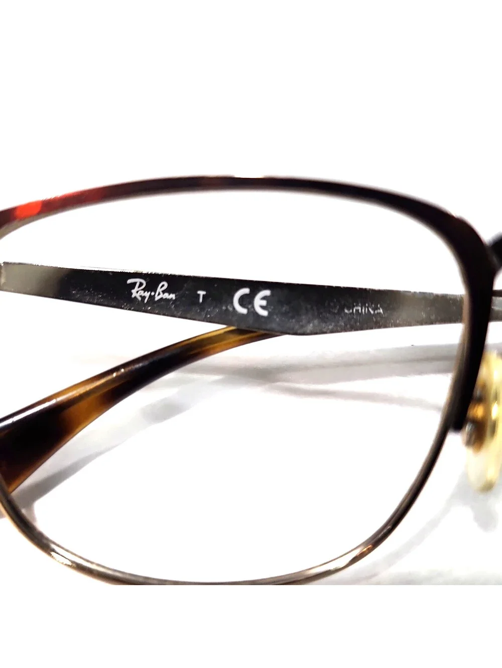 Ray Ban RB6421 3001 Broken Unglued Rim Tortoise Square Eyeglasses 54-18 145